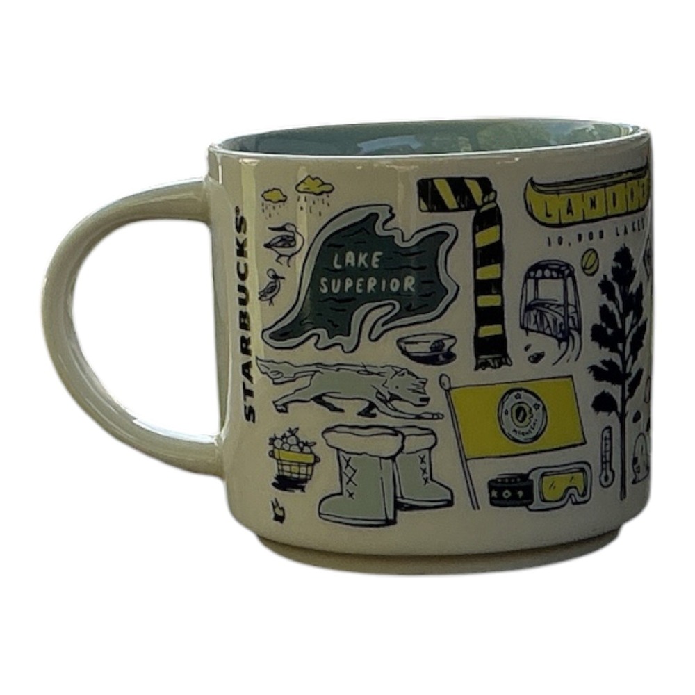 Starbucks Been There Minnesota Ceramic Mug 14 oz White Blue - Picture 2 of 6